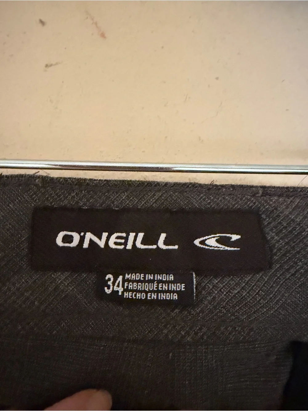 O'Neill Men's Charcoal Flat Front Shorts